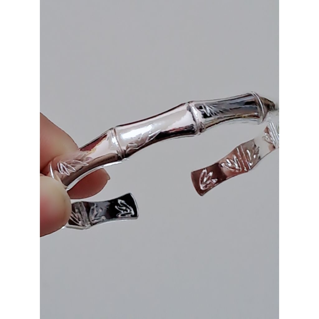 GELANG PERAK 9999 BANGLE BAMBU