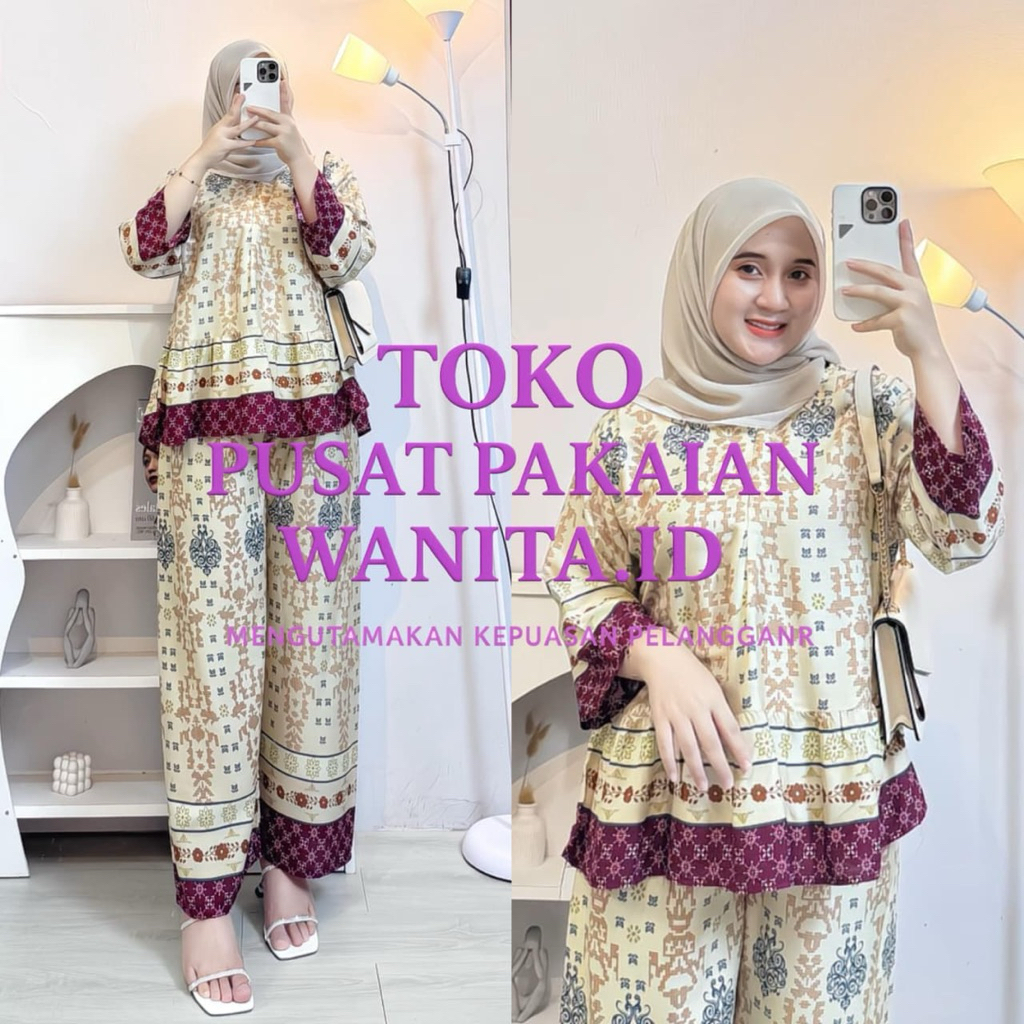 RAFELLA ONSET CELAN WANITA REMPEL RAYON ADEM BUSUI JUMBO MOTIF TERBARU