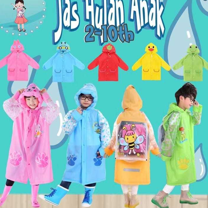 JAS HUJAN ANAK TERUSAN MOTIF KUROMI/JAS HUJAN ANAK KARAKTER KUROMI