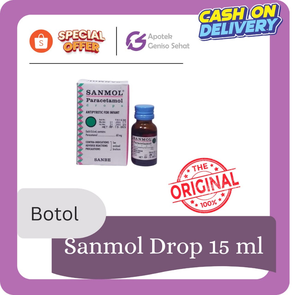 Sanmol Drop | Penurun panas bayi