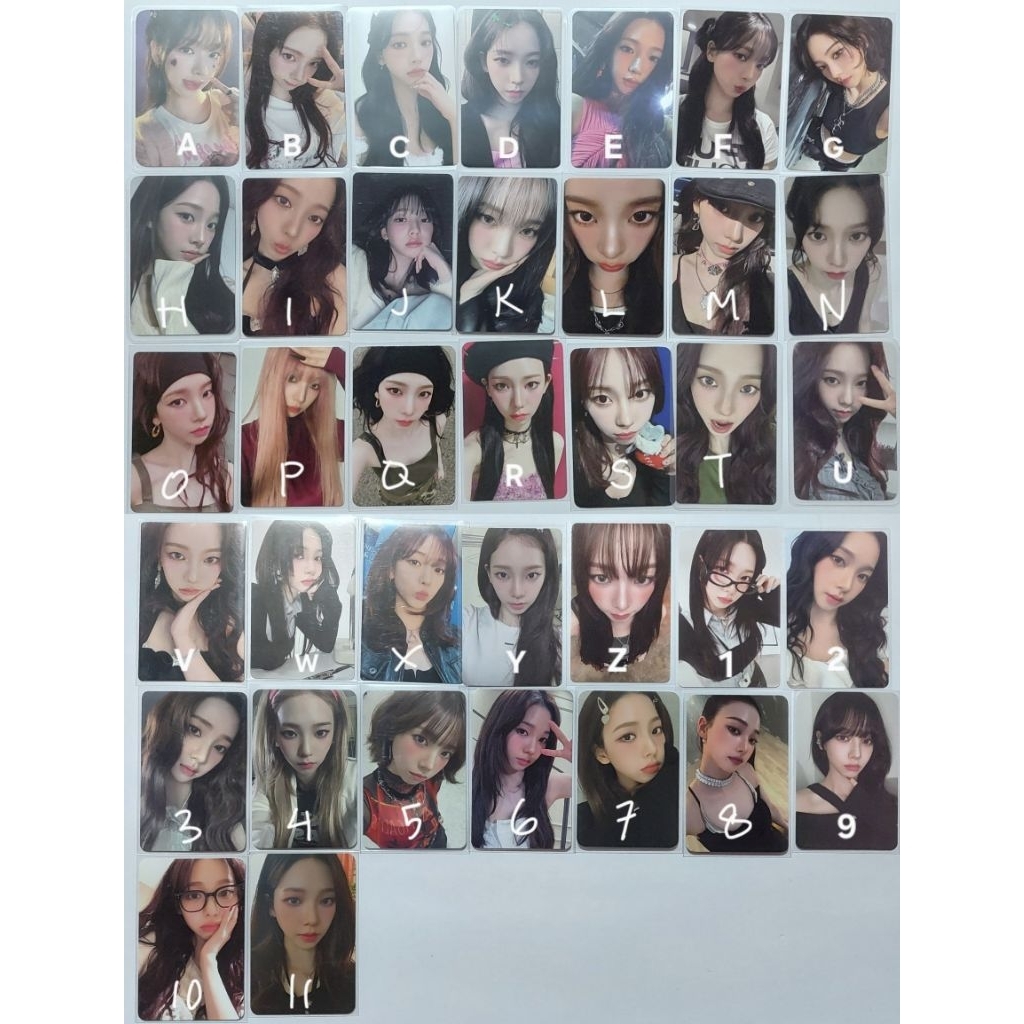 Photocard Aespa Trading Card A B Whiplash specs official karina pc album zine ver armageddon bene ju