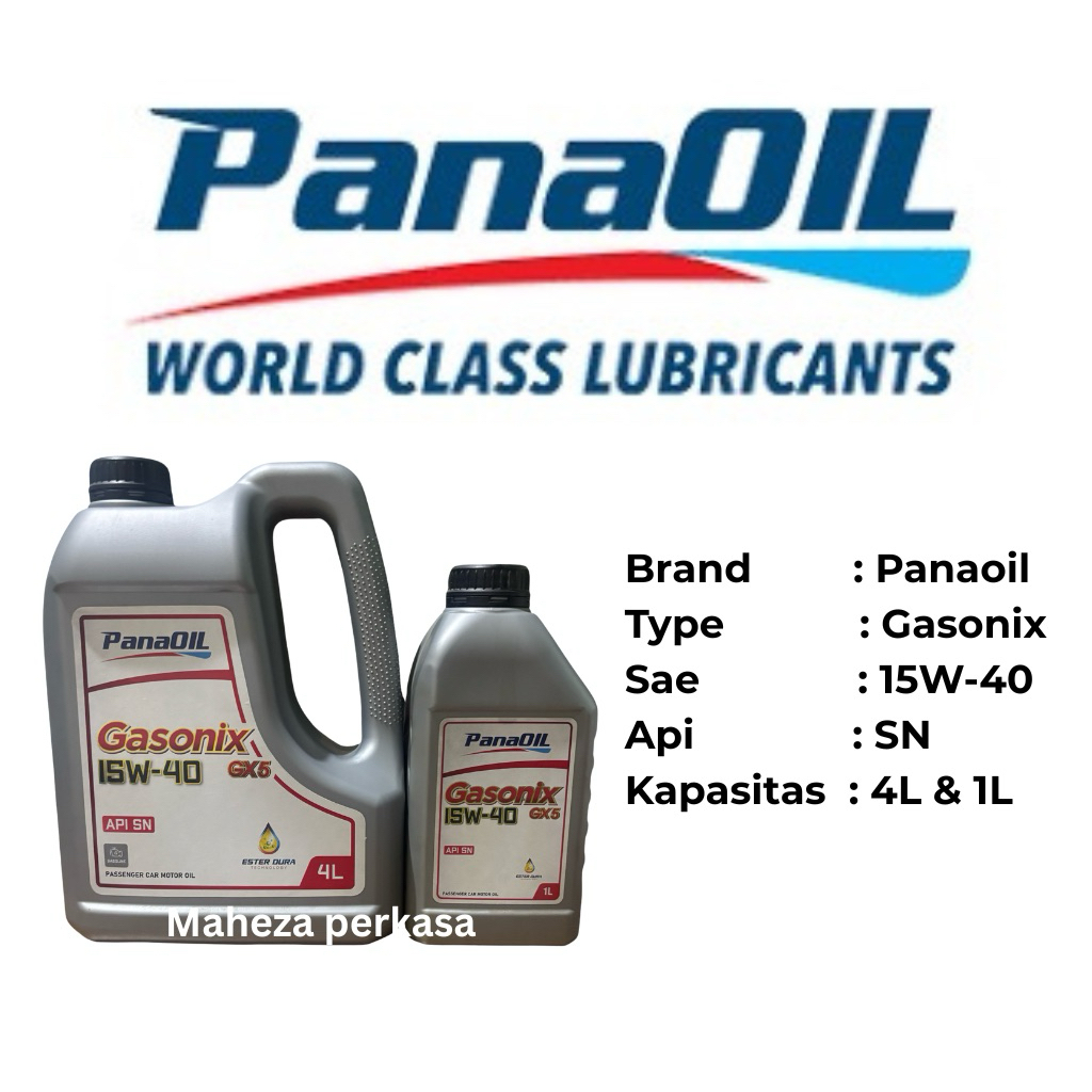 Oli Mesin Mobil Bensin Murah 15w-40 Api SN Panaoil Gx5 15W-40 Original