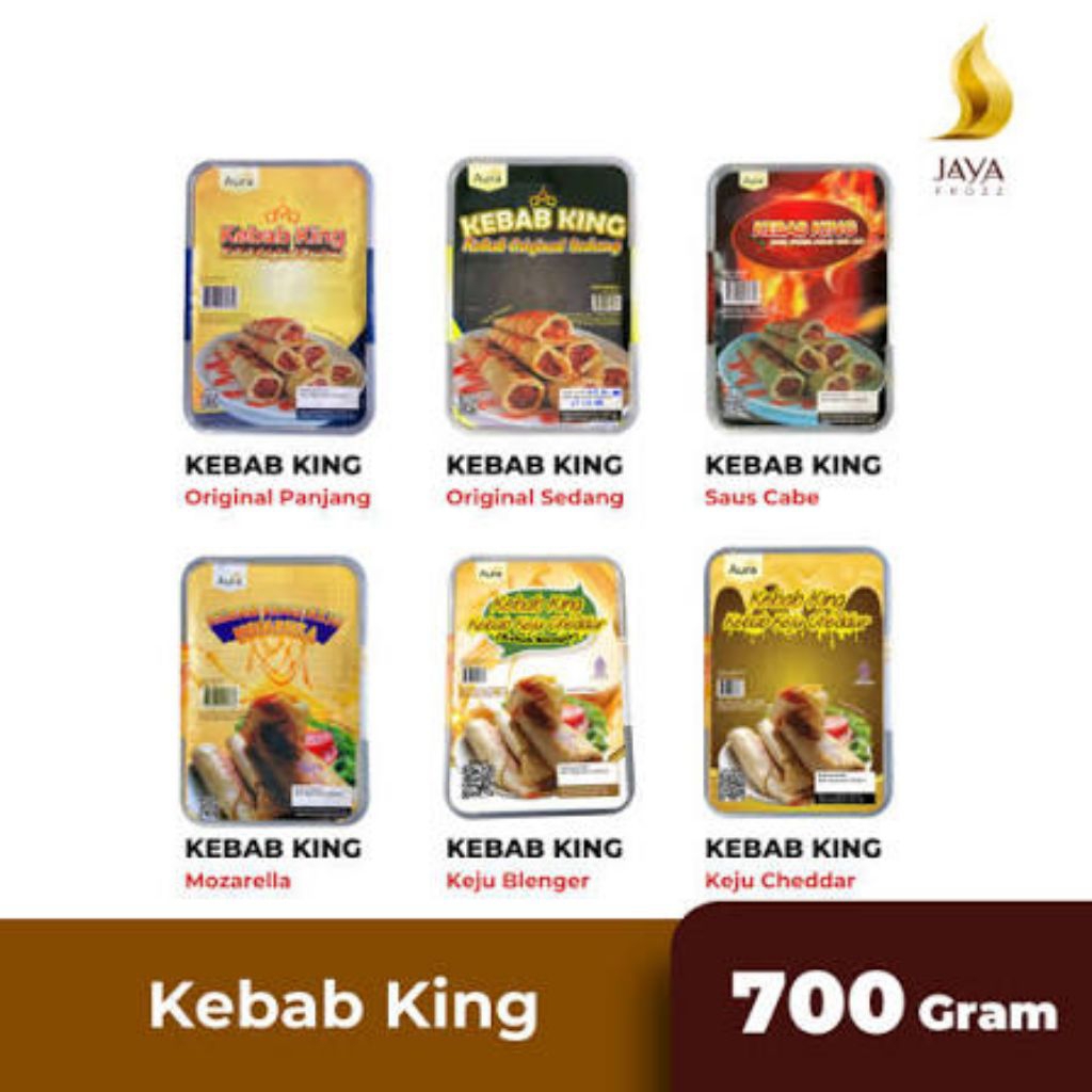 AURA KEBAB KING MINI ORIGINAL SEDANG PEDAS MOZARELLA ISI8