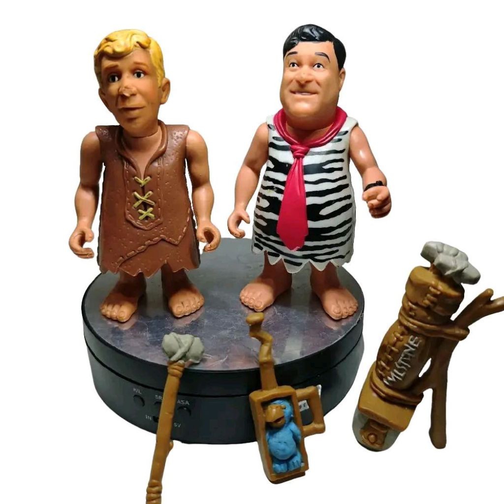 READY]pajangan koleksi Figure Vintage 1993 The Flintstones- Big Shot Fred & barney 2pcs