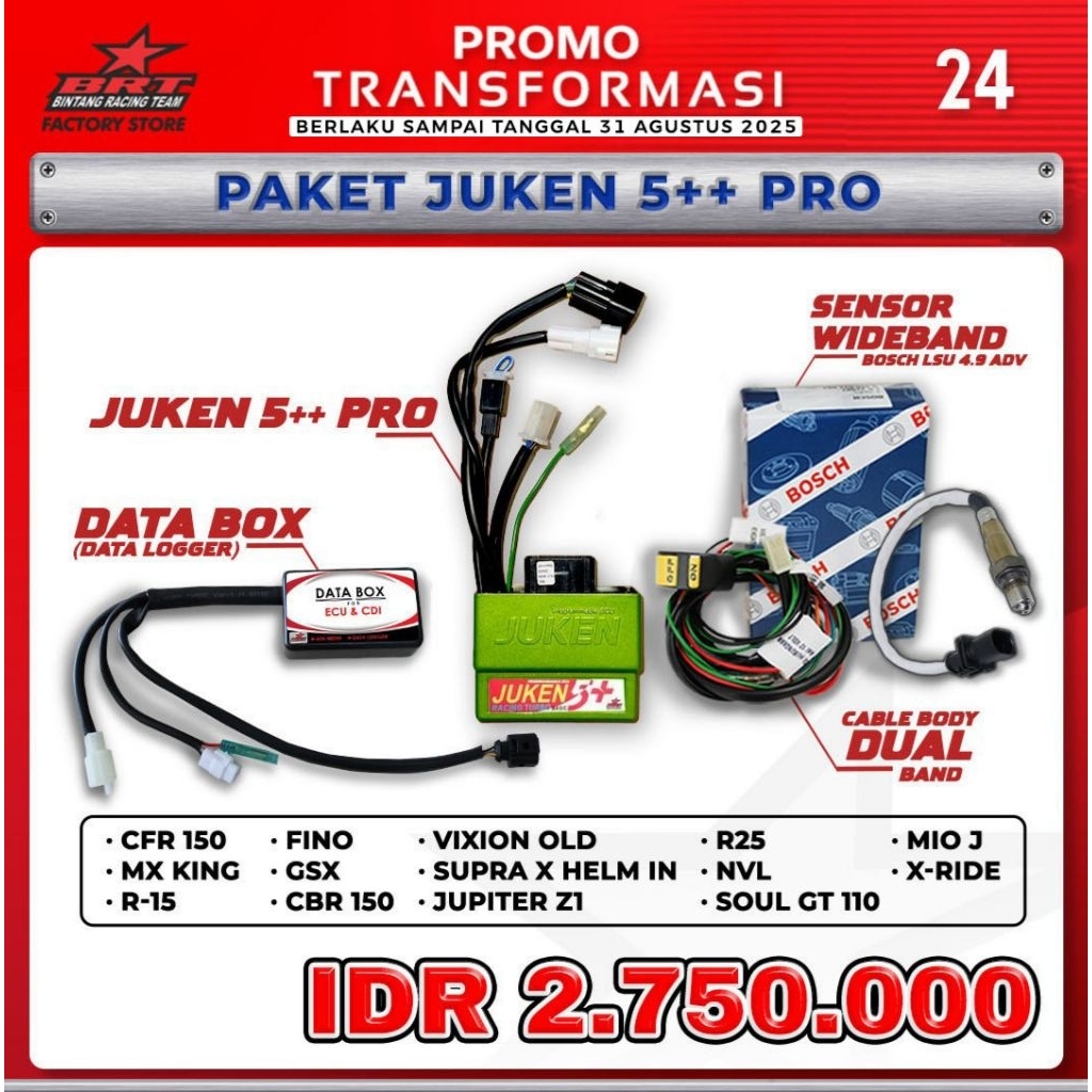 JUKEN 5++ PRO BRT VARIO 125 KZR