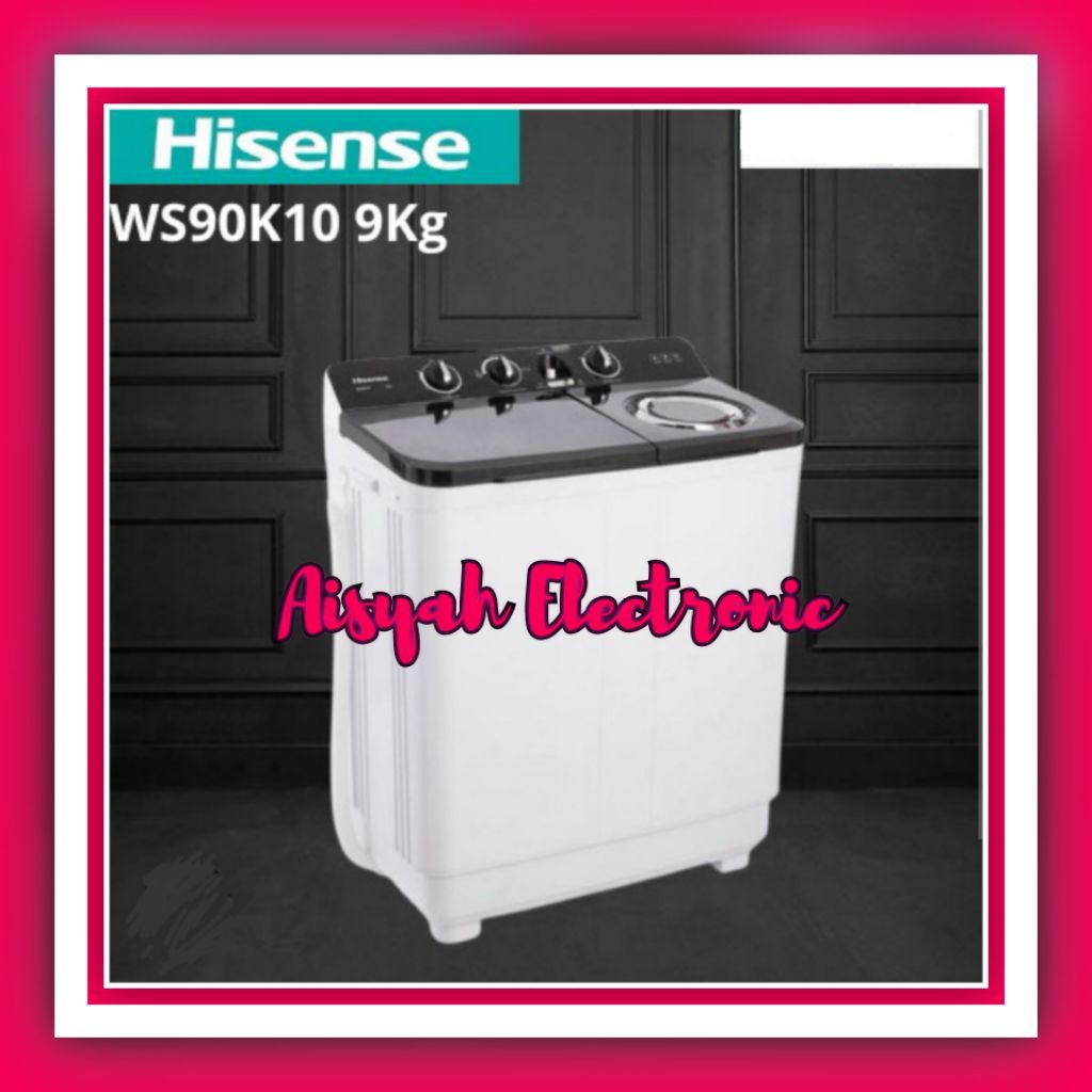 MESIN CUCI HISENSE 9KG WS90SK10 GARANSI 5 TAHUN