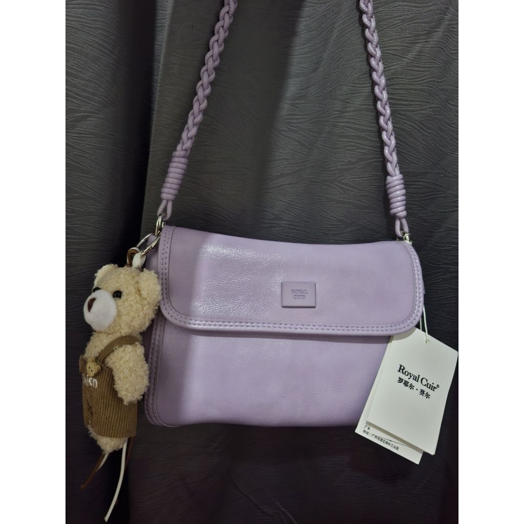 Tas RC Kepang Hippo Lilac Mini (RoyalCuir) Premium Limited
