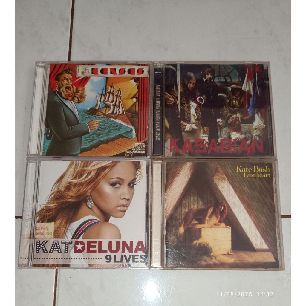 cd KANSAS-The Best Of / KASABIAN-West Ryder Pauper Lunatic Asylum / KAT DELUNA-9 Lives / KATE BUSH-L