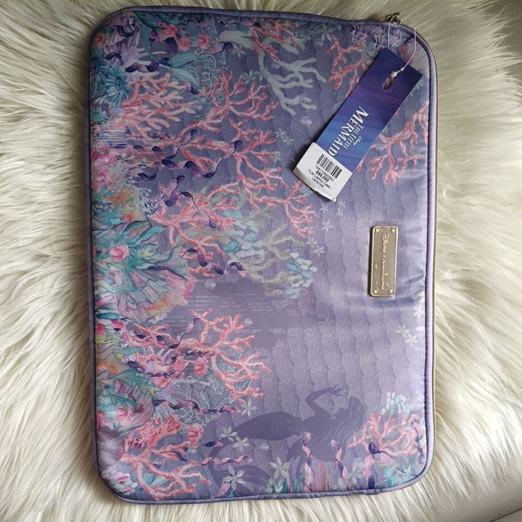 Tas Laptop Buttonscarves The Little  Mermaid Lavender