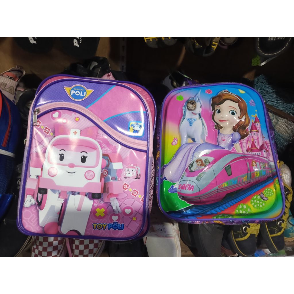 Tas anak Tk tas sekolah anak Tk paud tas princess sofia tas toy poli