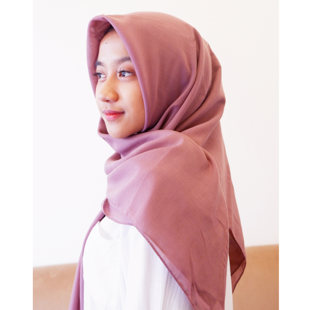 NK Label - Hijab Paris Premium - Polos - Kerudung Square Hijab Polos - Hijab Segi Empat NK Scraft Se