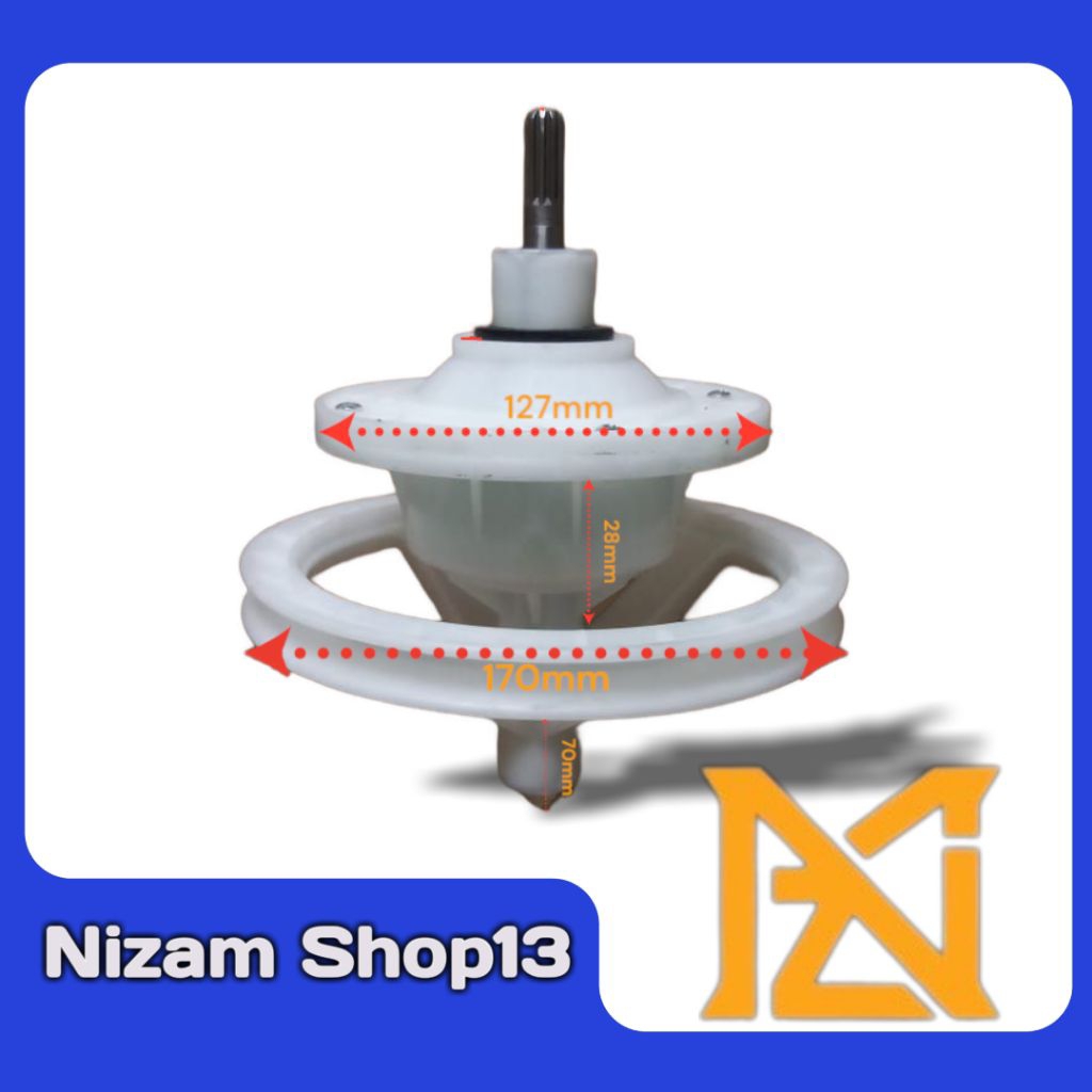 Gearbox Mesin Cuci 14kg 2 tabung Polytron