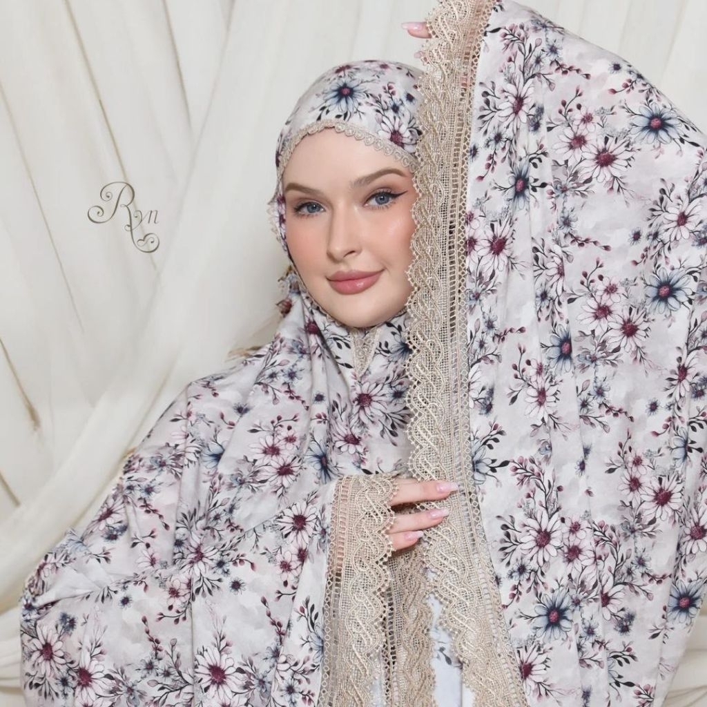 Ryn Rayyan Mukena Dewasa Jumbo Rayon Viscose Import Marasya Series