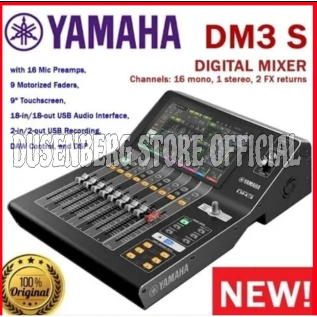 MIXER DIGITAL YAMAHA DM3 S, DIGITAL MIXER YAMAHA DM3 S, ORIGINAL..