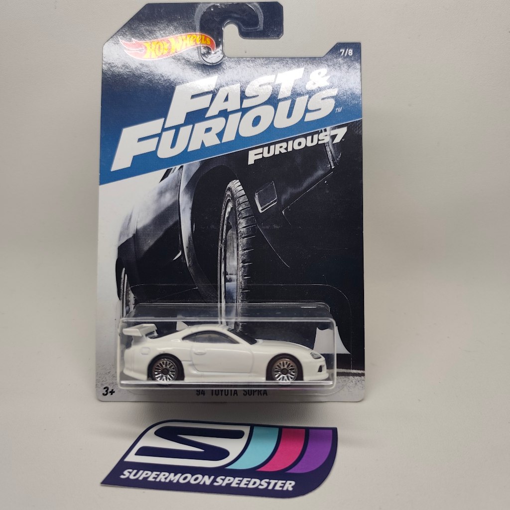 Hot Wheels Toyota Supra Putih Fast & Furious Crack