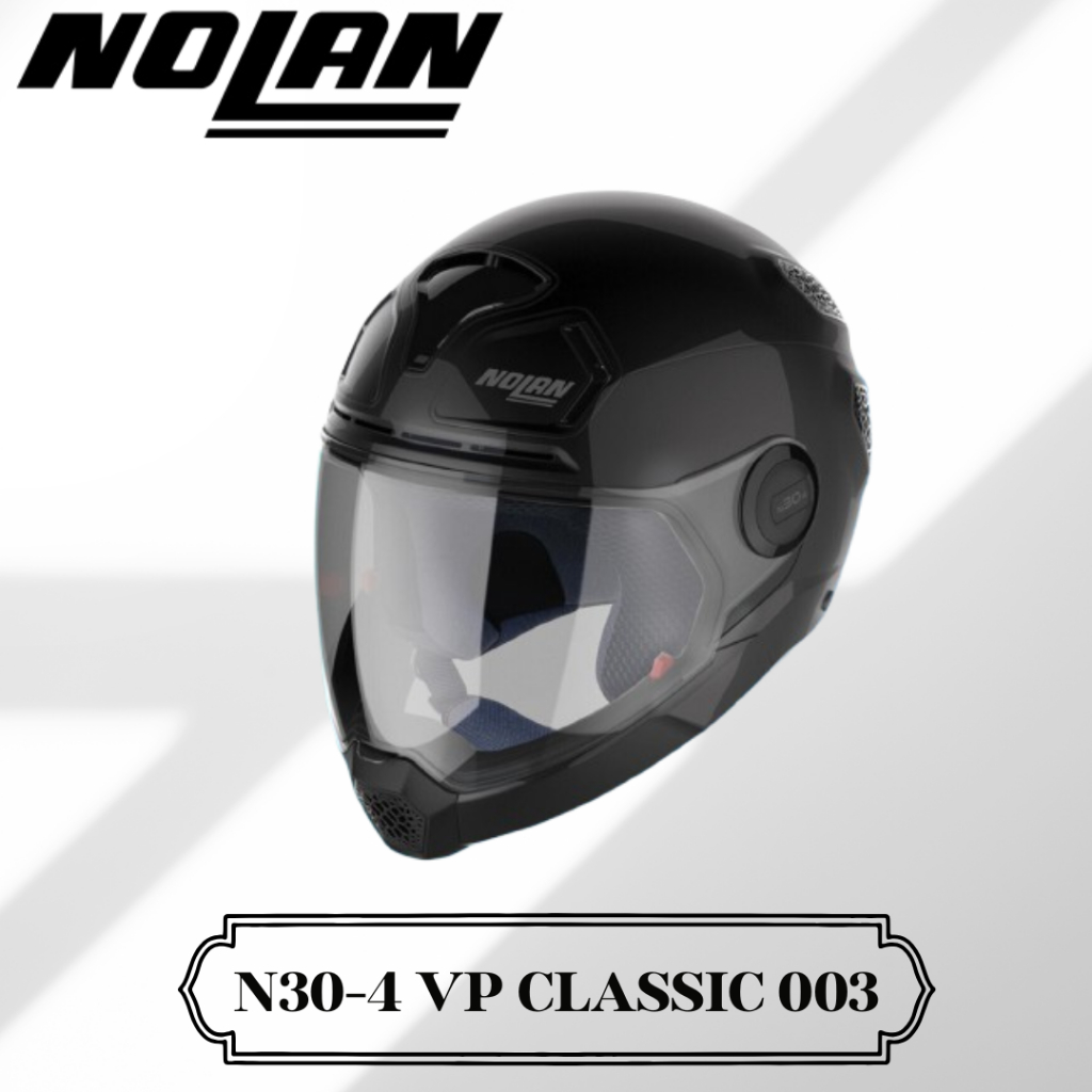 NOLAN N30-4 VP 003 CLASSIC BLACK GLOSSY HELM CROSSOVER SNI N304