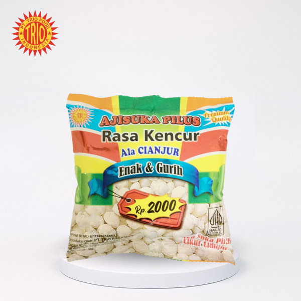 Ajisuka Pilus Rasa Kencur Ala Cianjur Kemasan Renceng 1 pcs (30g) - Camilan Enak Gurih