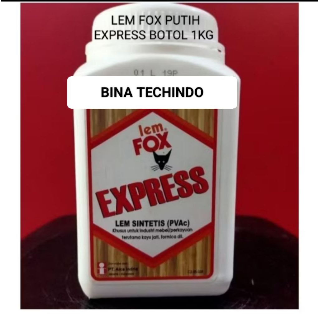 LEM FOX PUTIH EXPRESS BOTOL 1KG. LEM FOX PUTIH EXPRESS 1KG. LEM EXPRESS PUTIH 5KG. LEM PUTIH EXPRESS