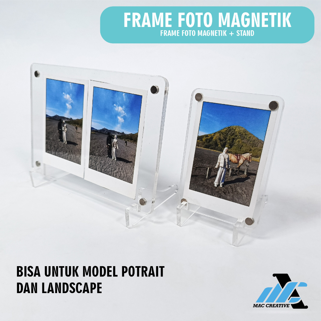FRAME FOTO AKRILIK MAGNET SEMUA UKURAN, FRAME PHOTO AKRILIK MAGNET 2R 3R 4R 5R 6R 8R A4