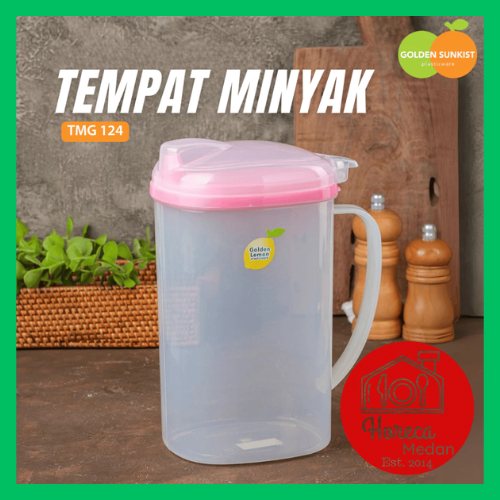 Golden Sunkist - Tempat Minyak Goreng / Wadah botol Minyak Goreng plastik 1ltr 2ltr