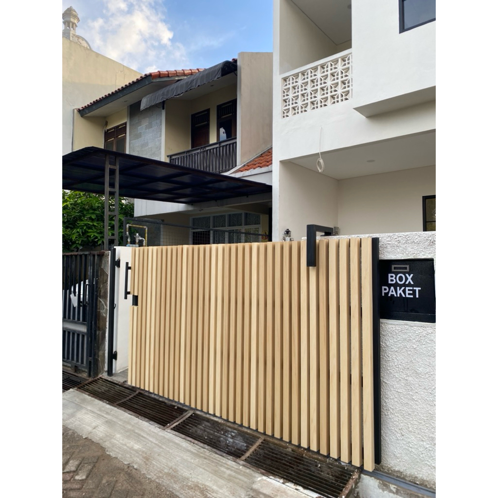Pagar Rumah Outdoor  WPC Duma COH 50x50 Tahan air Tahan rayap