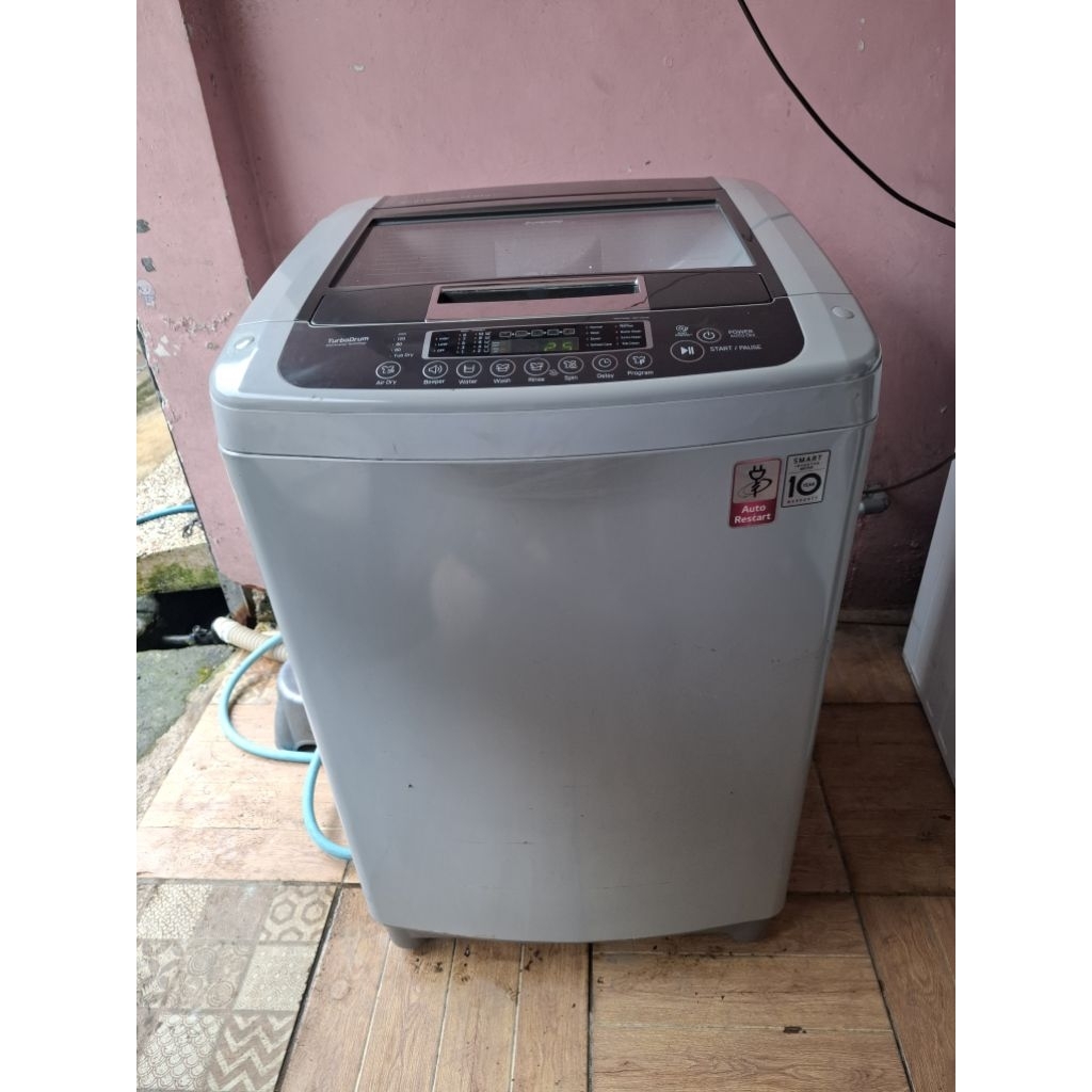 mesin cuci LG 13kg smart inverter  second
