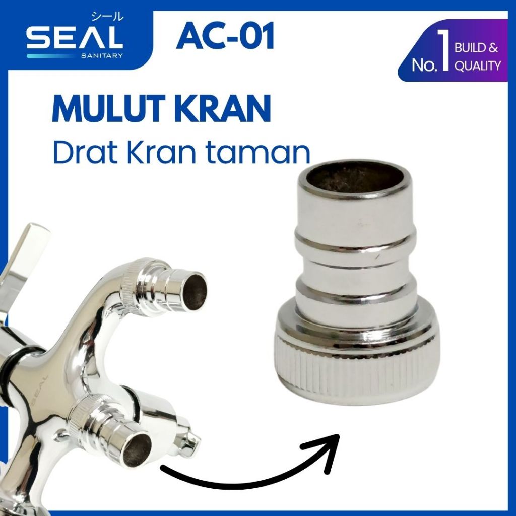 SEAL AC01 Mulut Kran Drat Kran Tanam Cucuk Sambungan Kepala Kran Selang Air