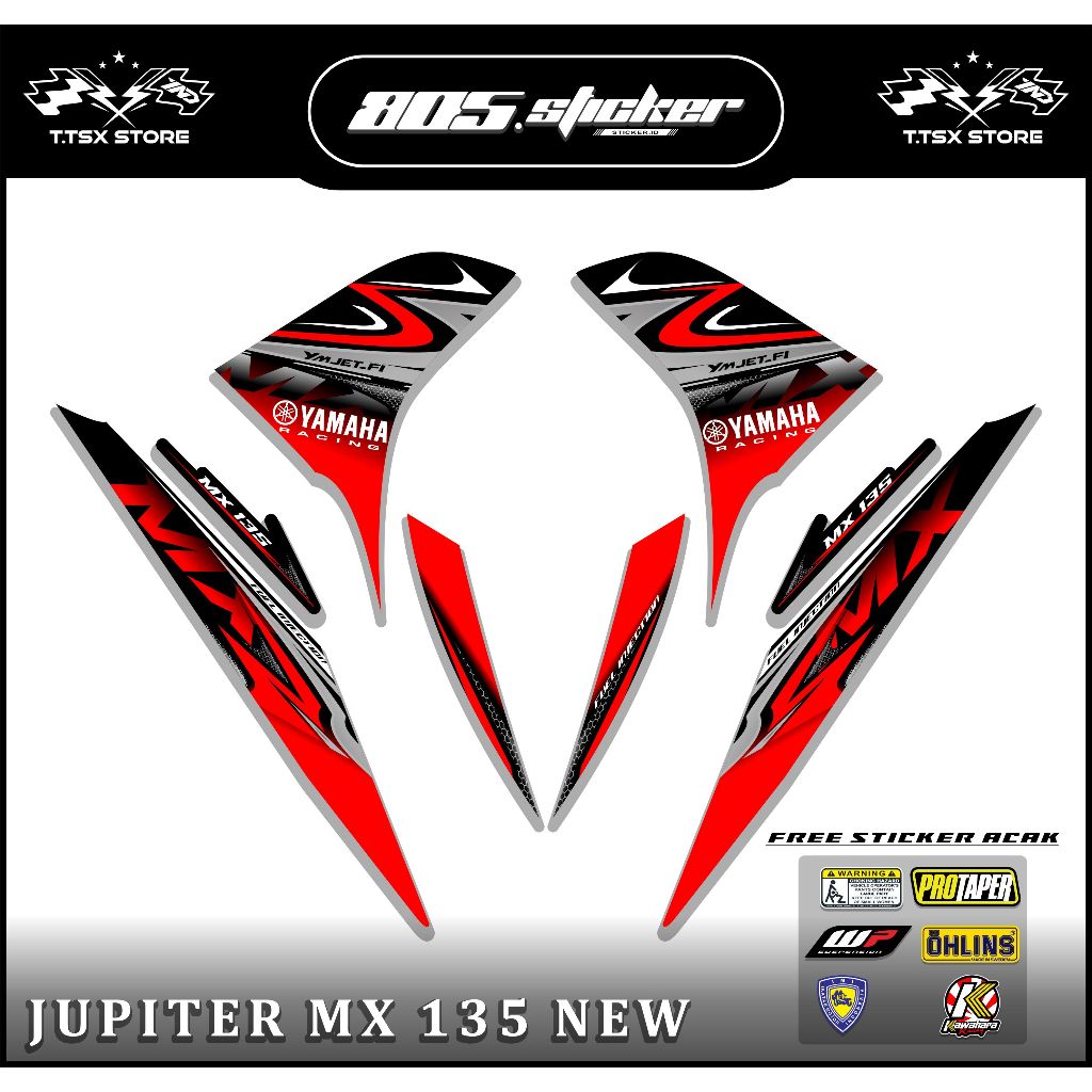STRIPING STIKER JUPITER MX 135 NEW/STIKER MX NEW/STRIPING MOTOR MX NEW 135