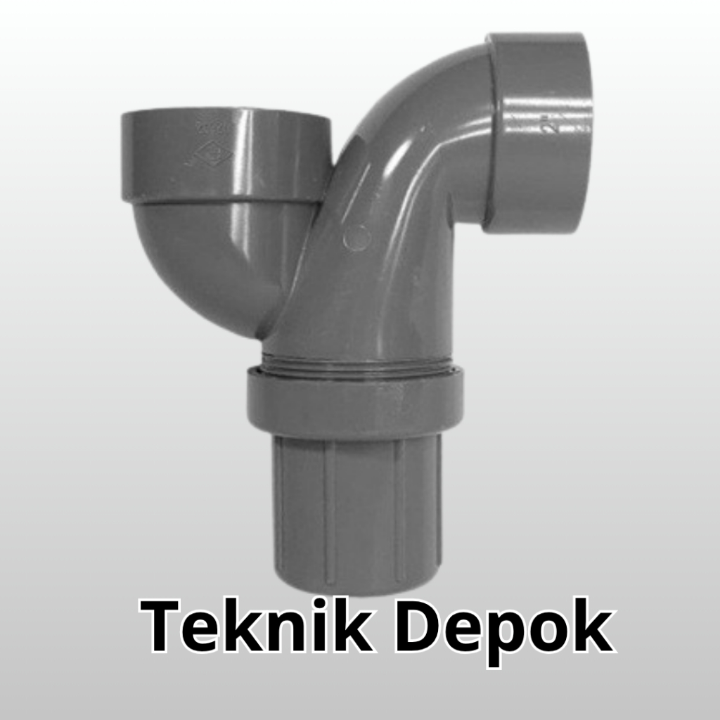 P Trap 1 1/2 inch D Rucika Sambungan Pipa Air Sifon Bentuk Leher Angsa PTrap 1.5 inch Fitting Wastaf