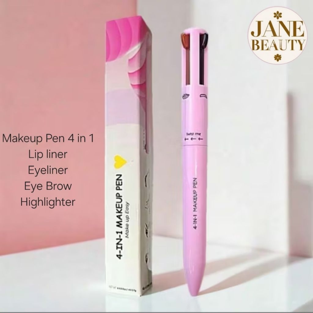 Makeup Pen OZX 4 in 1 Eyeliner Brow Liner Lip Liner Highlighter Praktis Multifungsi OZ-064