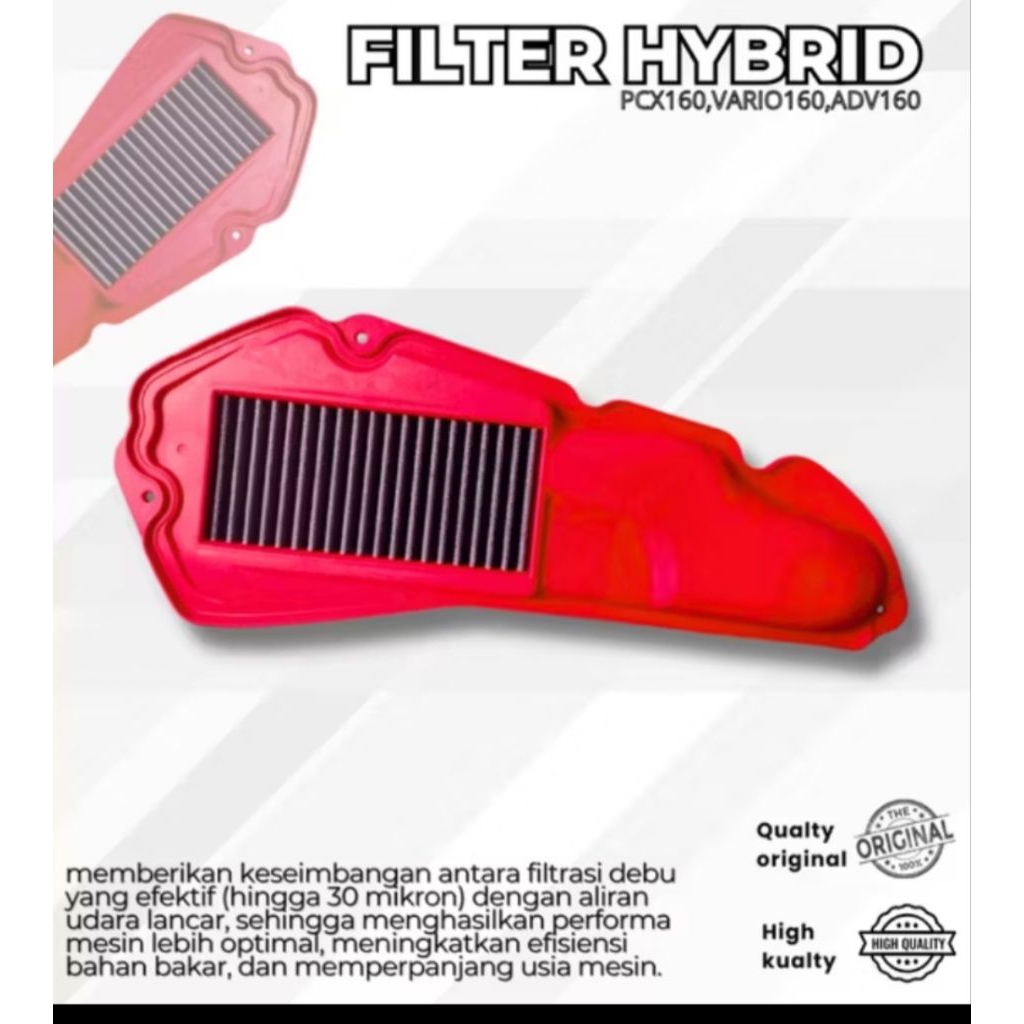 FILTER HYBRID Saringan Udara PCX 160 Vario 160 ADV 160/filter udara pcx 160 SARINGAN UDARA VARIO 160