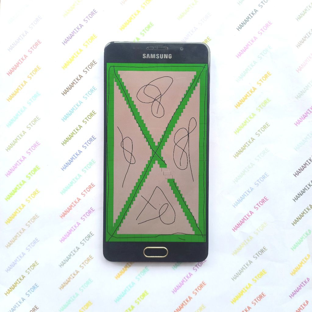 set LCD TOUCHSCREEN FRAME samsung A5 2016 A510 / A510 ori copotan