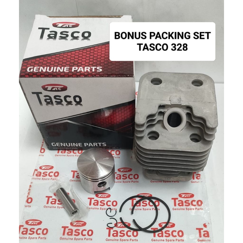 Cylinder Blok Tasco 318, 328 + Packing Set Tasco 328 Mesin Potong Rumput Tasco