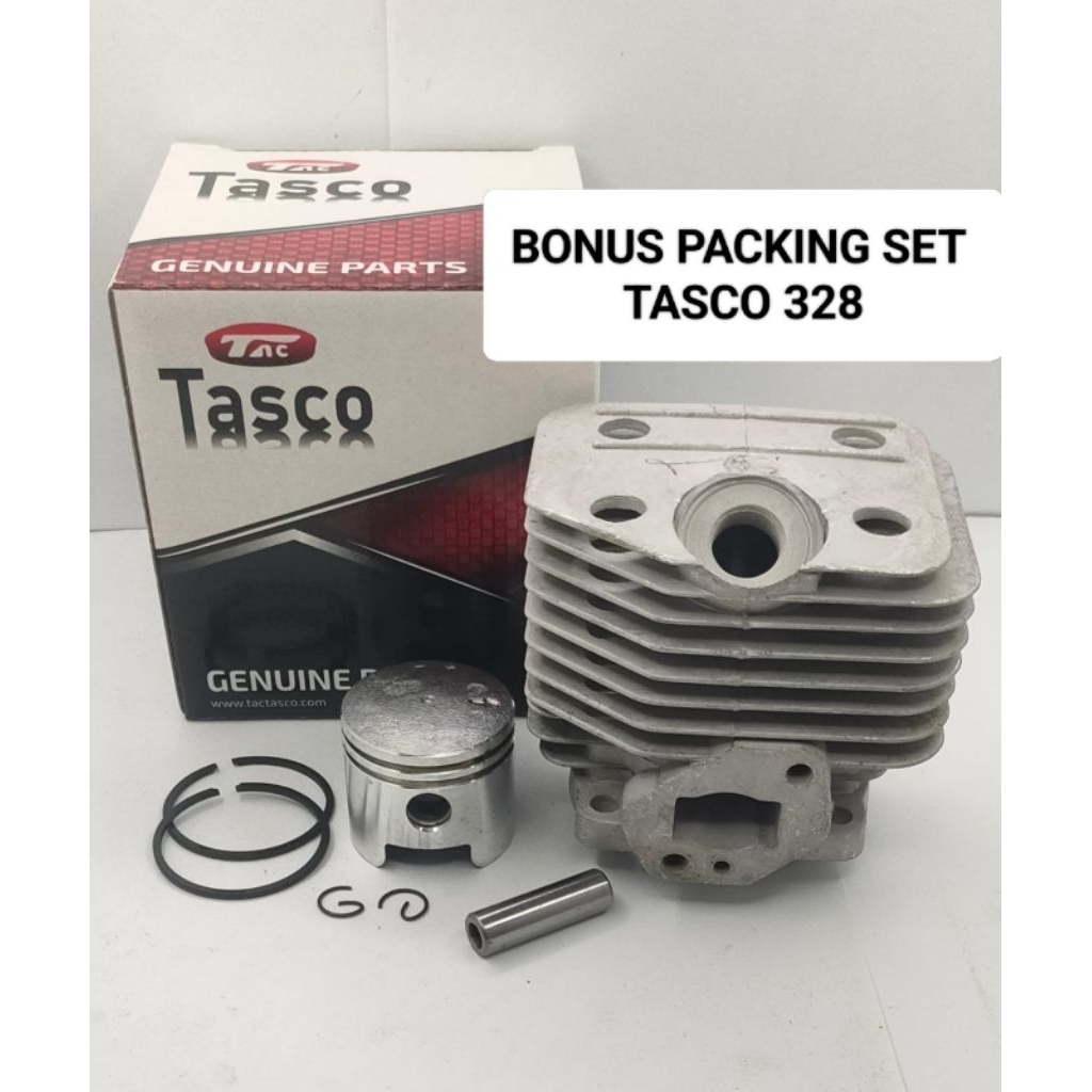 Cylinder Blok Tasco 328, 328e + Packing Set Tasco 328 Mesin Potong Rumput Tasco
