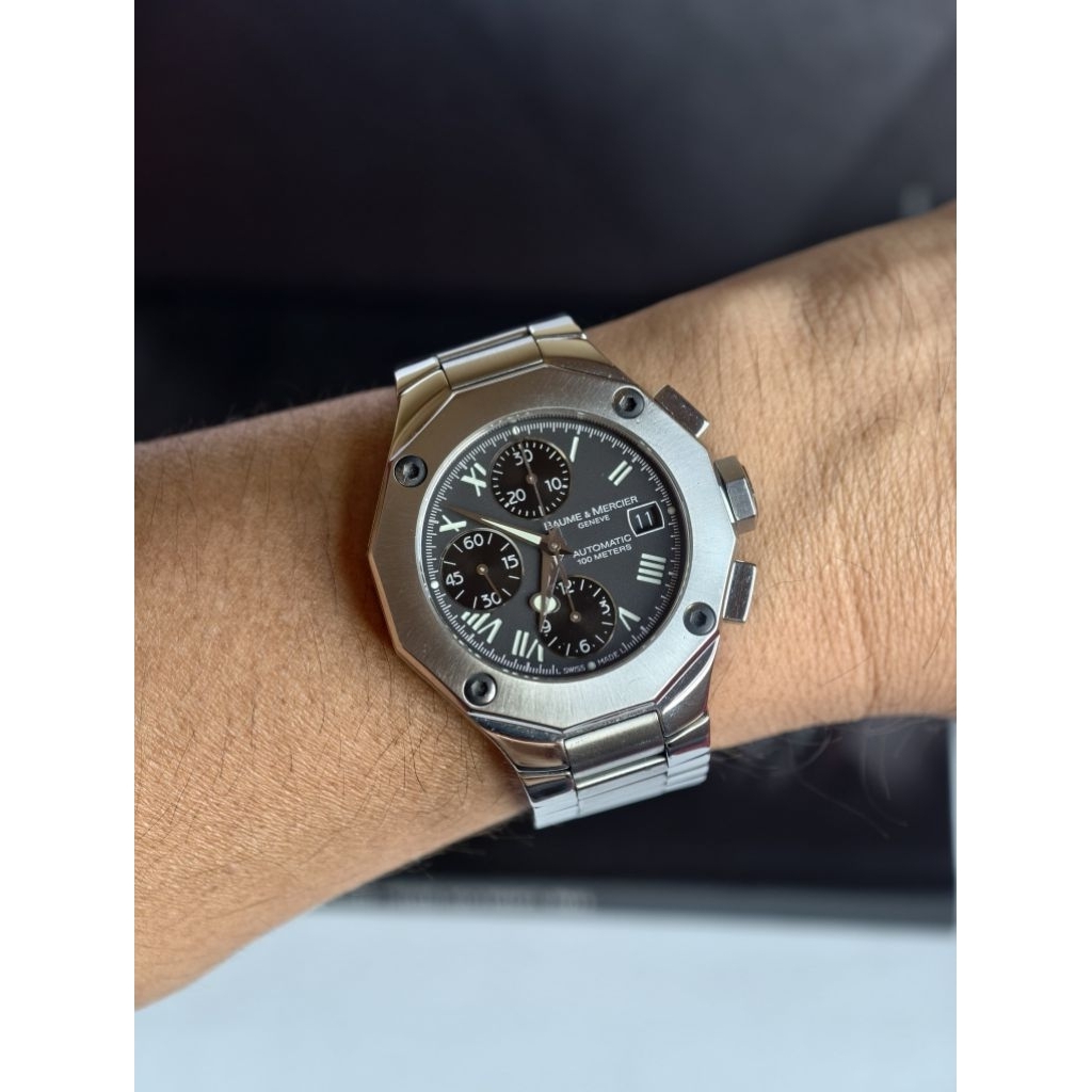 jam tangan pria automatic baume and Mercier Riviera 65600