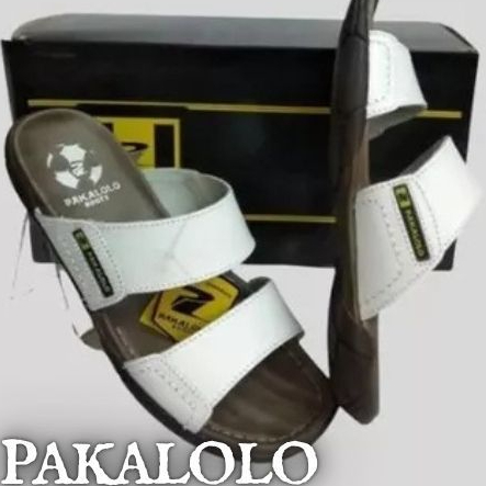 Pakalolo Sandal Slop Pria Putih Premium Terbaru - N2353
