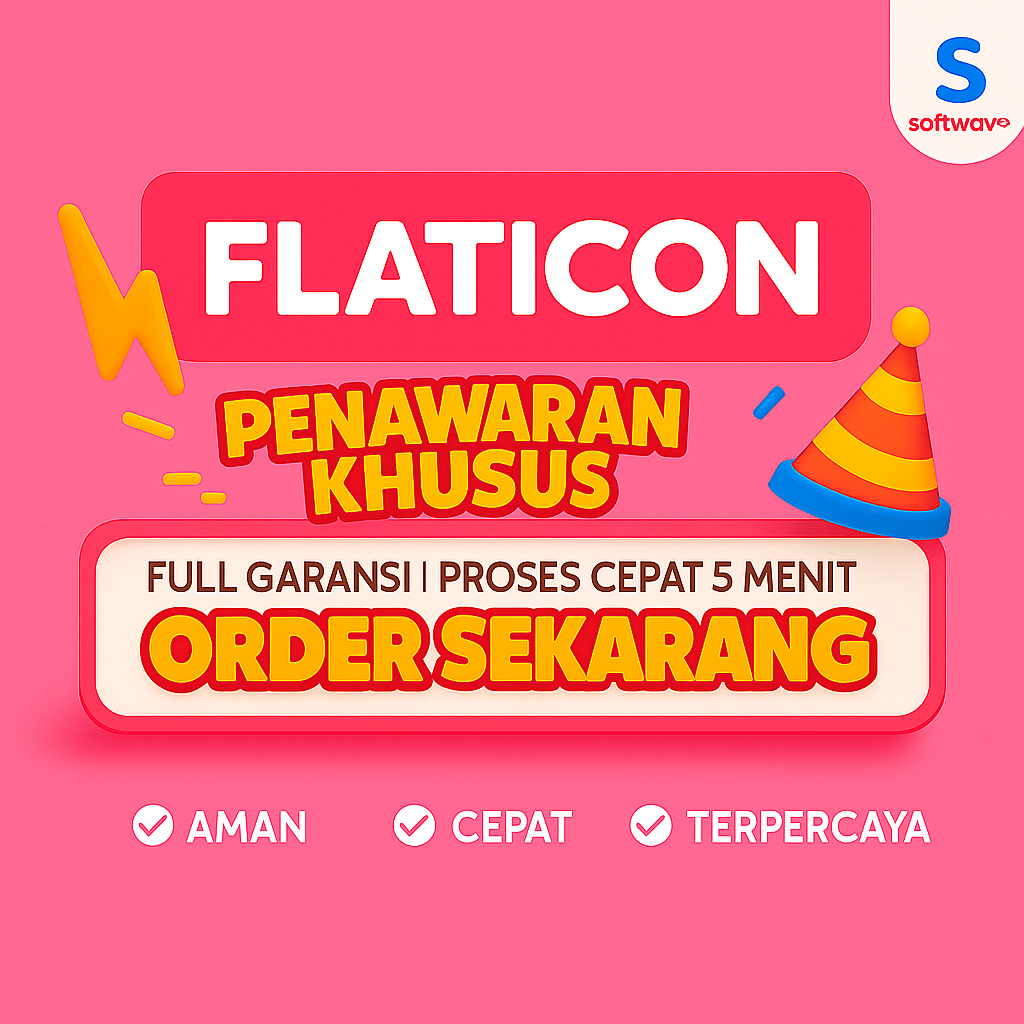 Softwave_Flaticon premium Akses 1 Bulan Bergaransi, Ribuan Ikon Tanpa Batas & Bebas Royalti