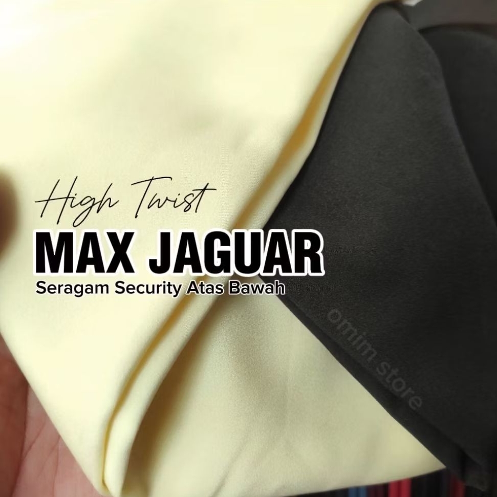 Rolan kain High Twist Seragam Security-Satpam dll (36 Yard ) Kuning Kentang & Coklat Tua Kehitaman