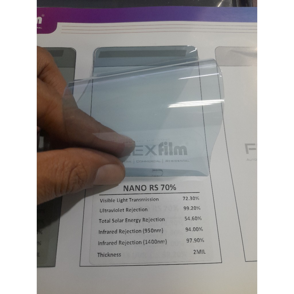 Kaca Film Nano Rs kegelapan 20% Clear semu kebiruan