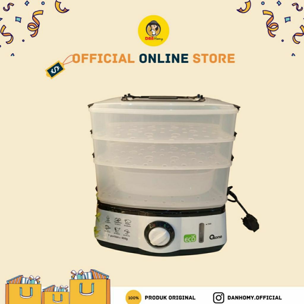 Oxone food streamer Ox-261 | Alat pengukus manakan | pengukus listrik