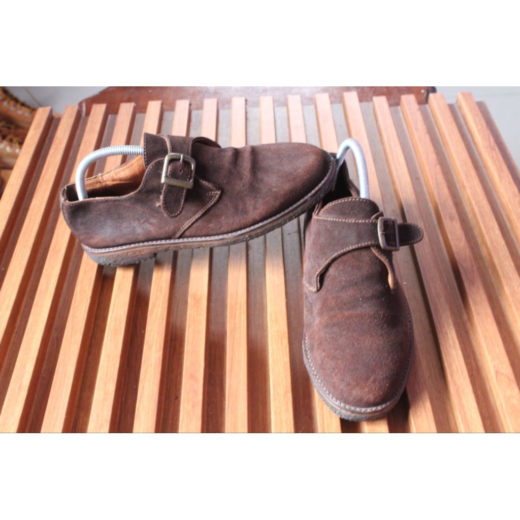 Sepatu  boot  low  casualcrazy horse "Cortefiel" upper kulit asli crazy horse  outsole lateks crepe.
