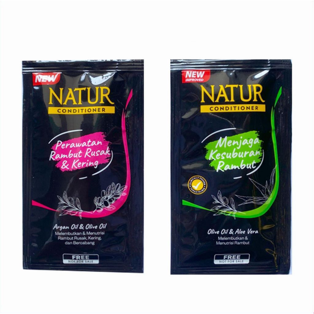 NATUR AZALEA Shampoo 8 ml Shampo Sampo Rambut Hair Conditioner Kondisioner Kesuburan Aloe Vera Rusak