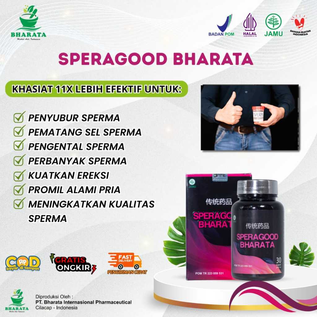 Obat Penyubur Sperma Pria Mematangkan Sperma Obat Subur Pria SPERAGOOD BHARATA Obat Pematang Sperma