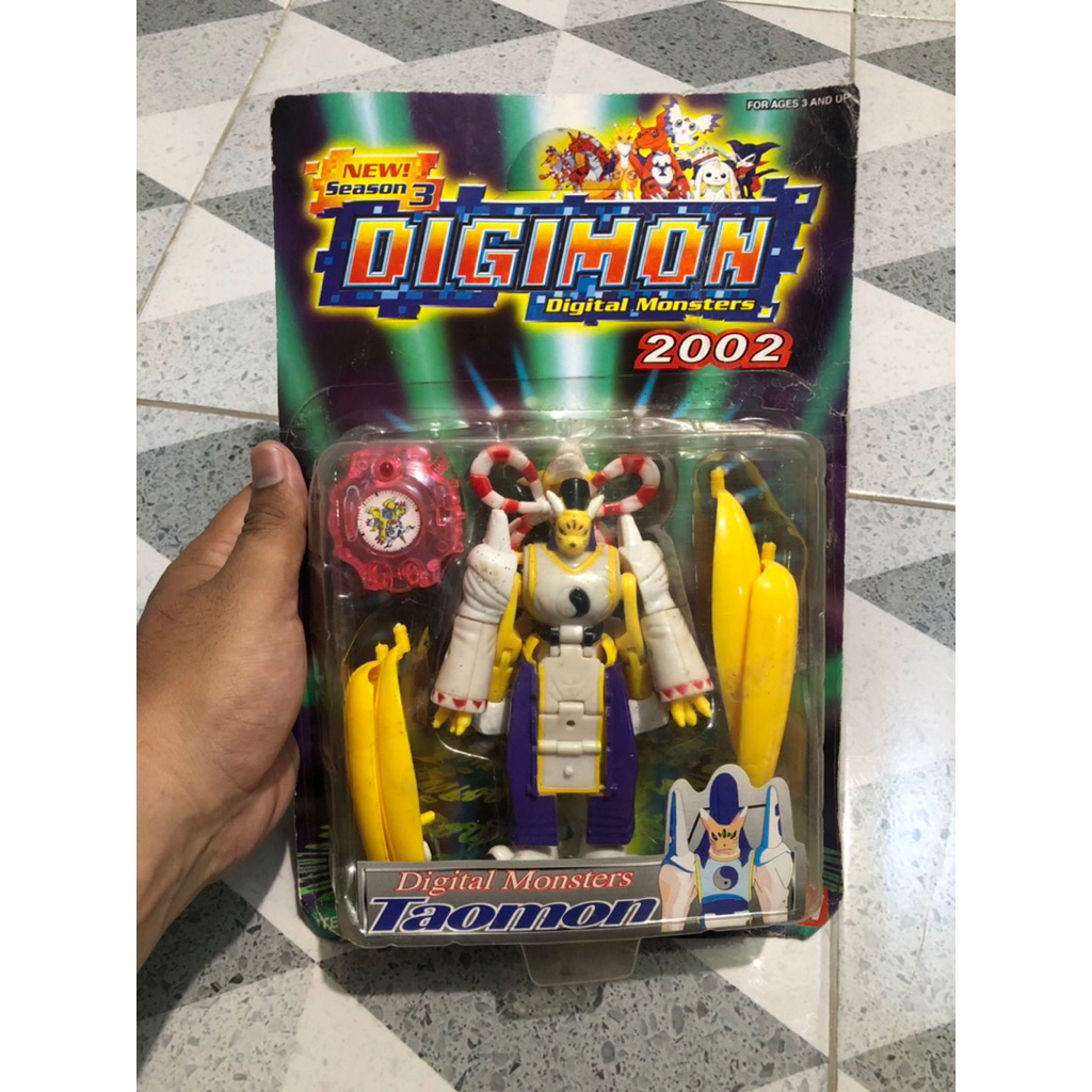 Mainan jadul digimon digivolving taomon to kyubimon bootleg