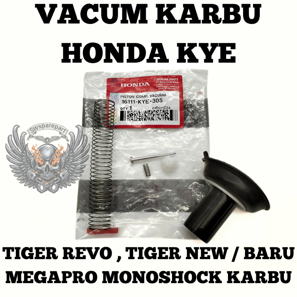 ORIGINAL ( 100% ) VAKUM KARBURATOR HONDA KYE TIGER REVO TIGER NEW BARU MGEAPRO MONOSHOCK KARBU KUALI
