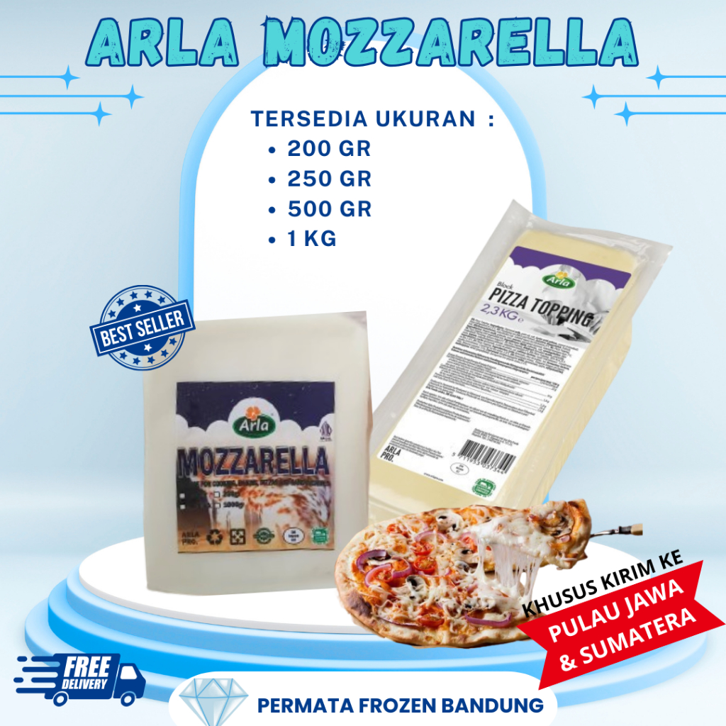 Keju Mozarella 1 Kg Murah Buat Jualan / Keju Mozarella Topping 1kg