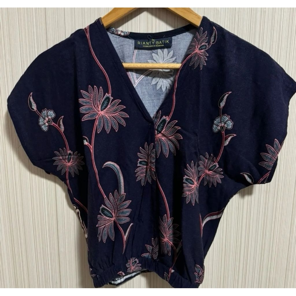 preloved setelan batik atas bawah bahan rayon rianrty batik