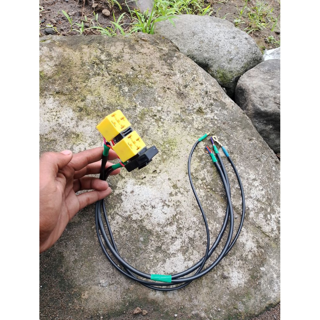 SOKET KABEL RELAY SET 4 KAKI UNTUK DUA MODE DAN 3 MODE(TANPA RELAY DAN TANPA SEKRING)