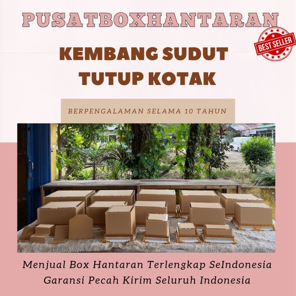 BOX HANTARAN KEMBANG SUDUT PREMIUM|BOX HANTARAN PERNIKAHAN | BOX SESERAHAN AKRILIK TERLARIS