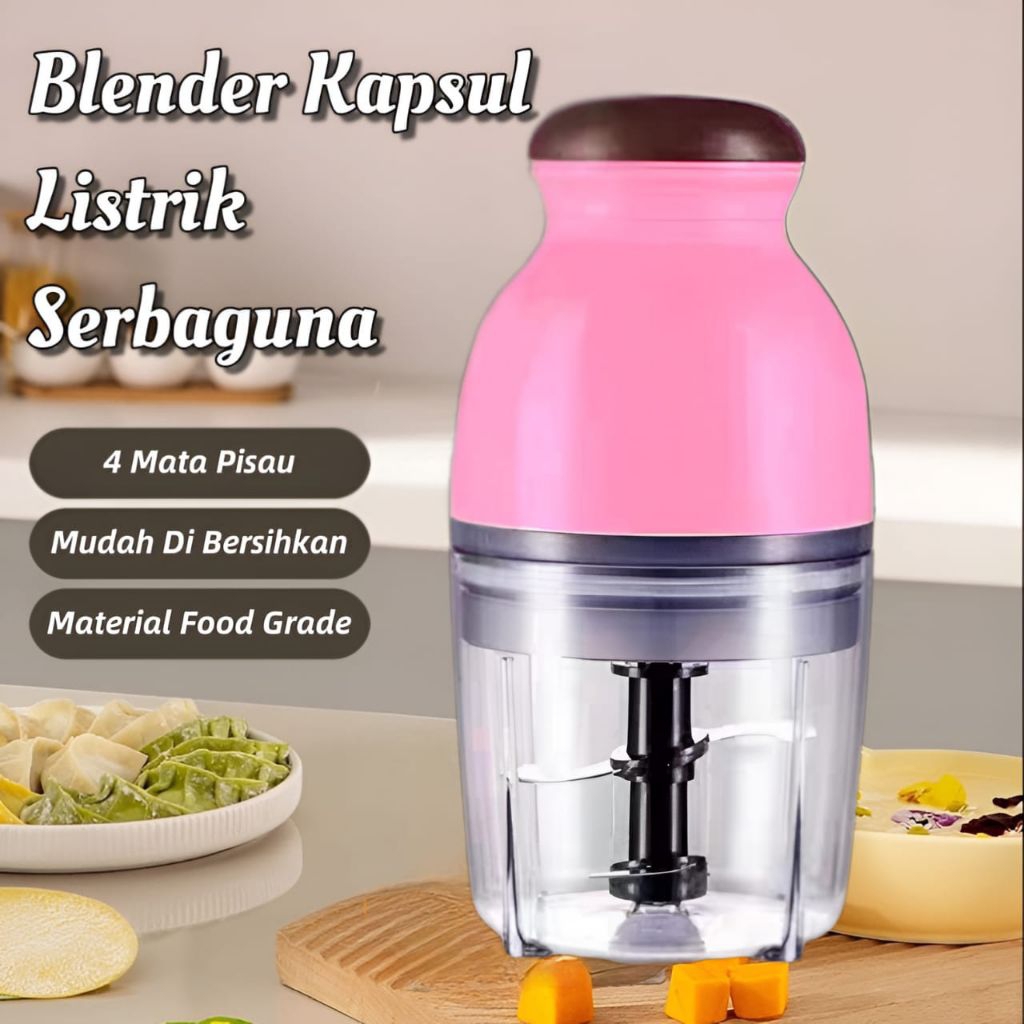 Blender Kapsul Electric Blender MPASI Blender Chopper Jus Dan Penggiling Daging